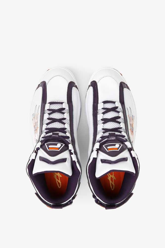 White Purple Orange Women's FILA Grant Hill 2 Basketball Shoes | USA-15792