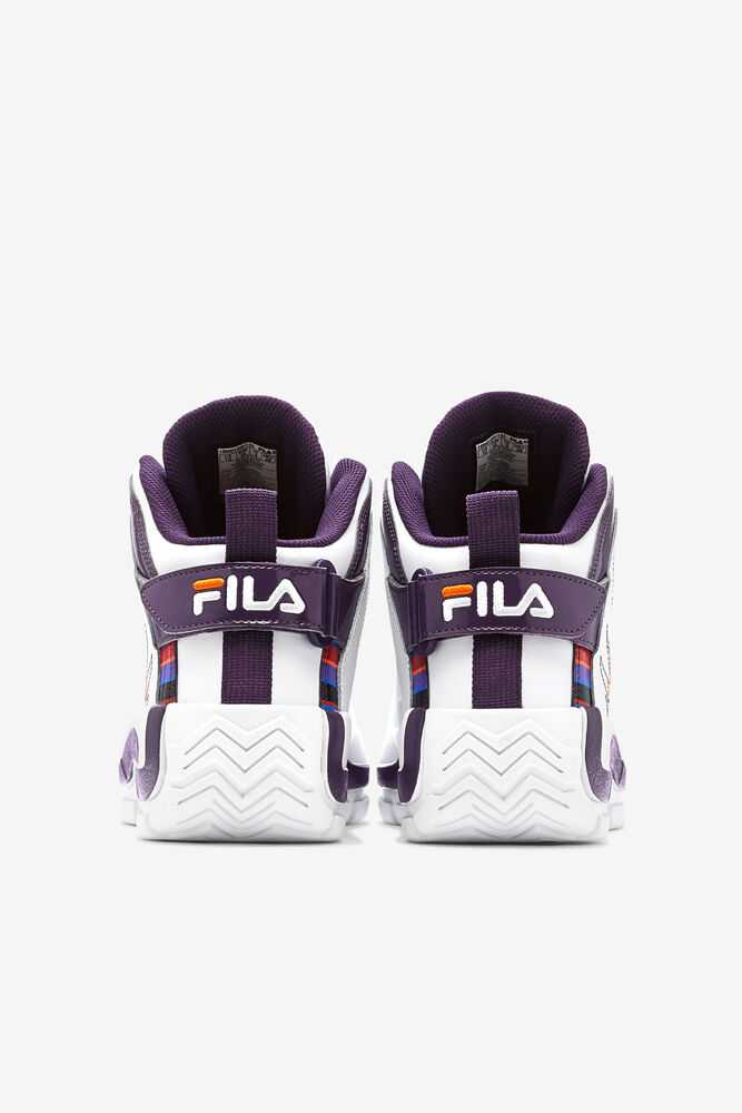 White Purple Orange Women's FILA Grant Hill 2 Basketball Shoes | USA-15792