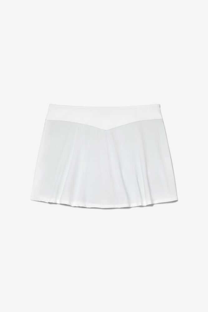 White Women's FILA Bevans Tennis Skirts | USA-15224