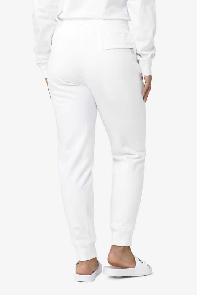 White Women's FILA Chardon Joggers | USA-15569