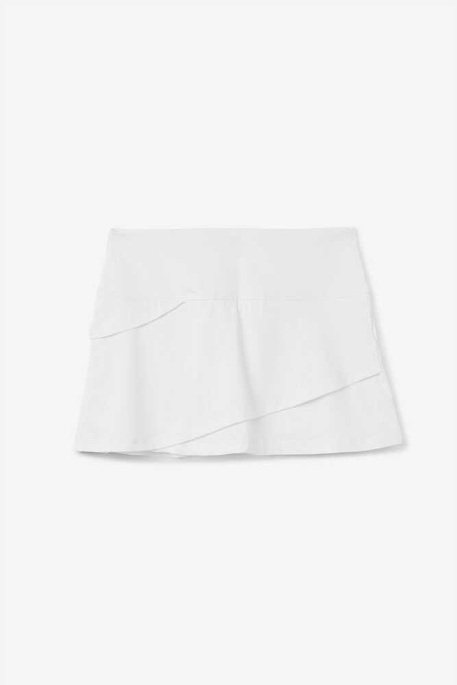 White Women\'s FILA Essentials Tennis Skirts | USA-15189