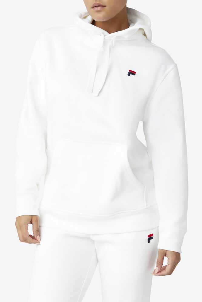 White Women's FILA Godfrey Sweatshirt | USA-15626