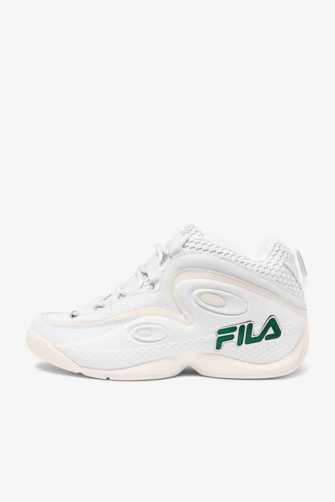 White Women's FILA Grant Hill 3 Sneakers | USA-15783