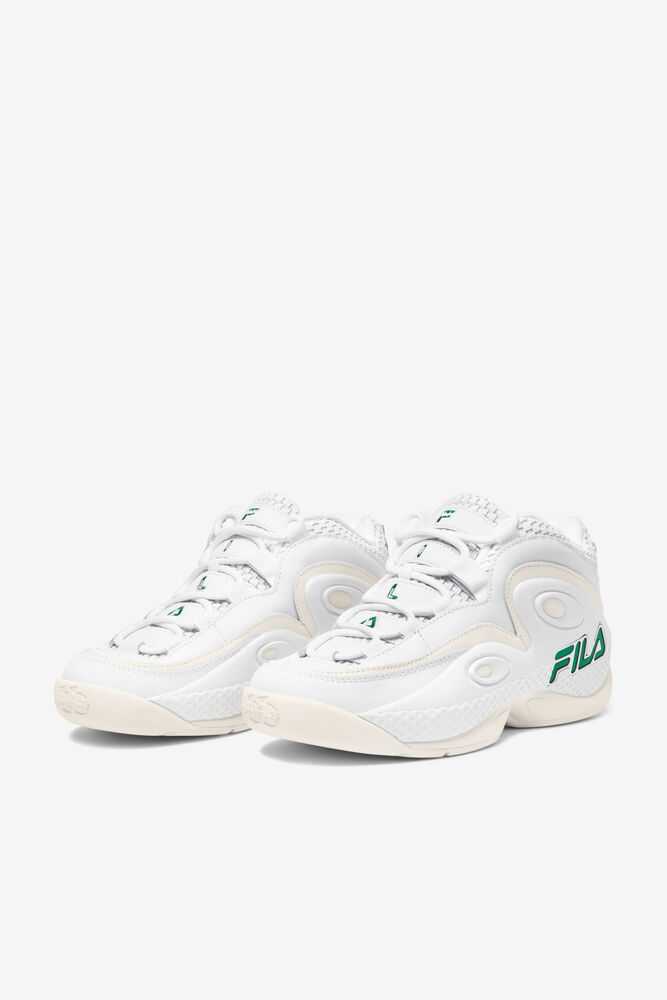 White Women's FILA Grant Hill 3 Sneakers | USA-15783