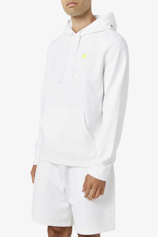 White Yellow Men's FILA Phoenix Hoodie | USA-591438