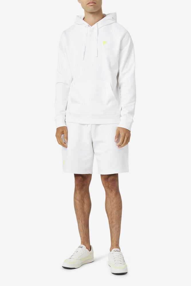 White Yellow Men's FILA Phoenix Hoodie | USA-591438