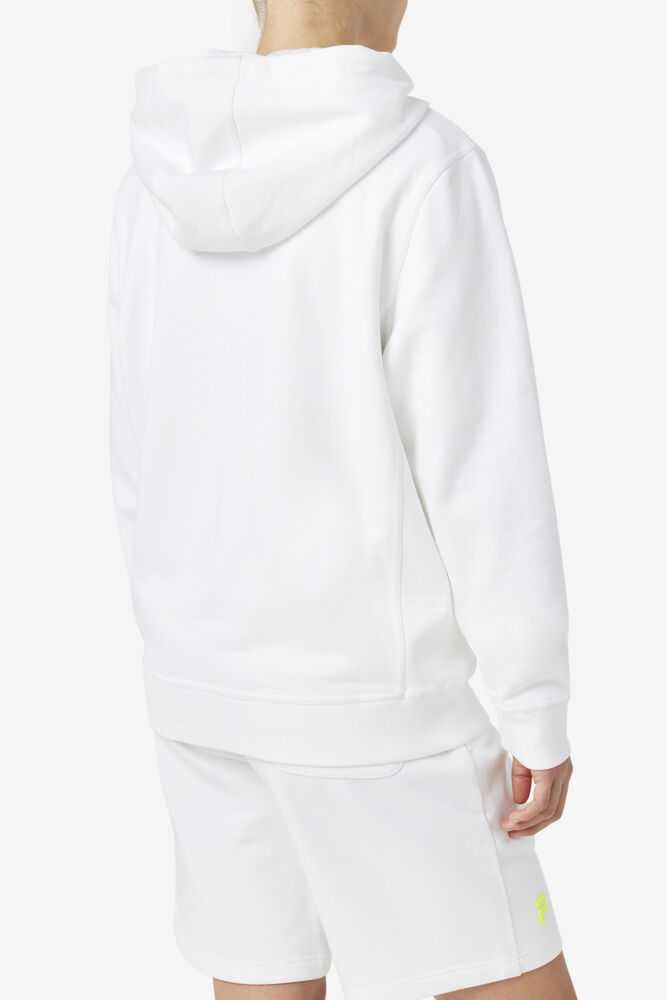 White Yellow Women's FILA Phoenix Hoodie | USA-15665