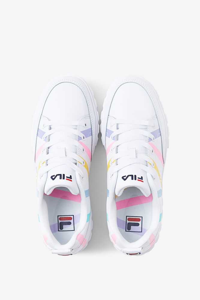 White blue Women's FILA Sandblast Sneakers | USA-15781