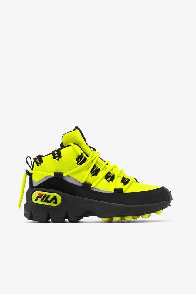 Yellow Black Red Women\'s FILA Grant Hill 1 X Trailpacer Sneakers | USA-15881