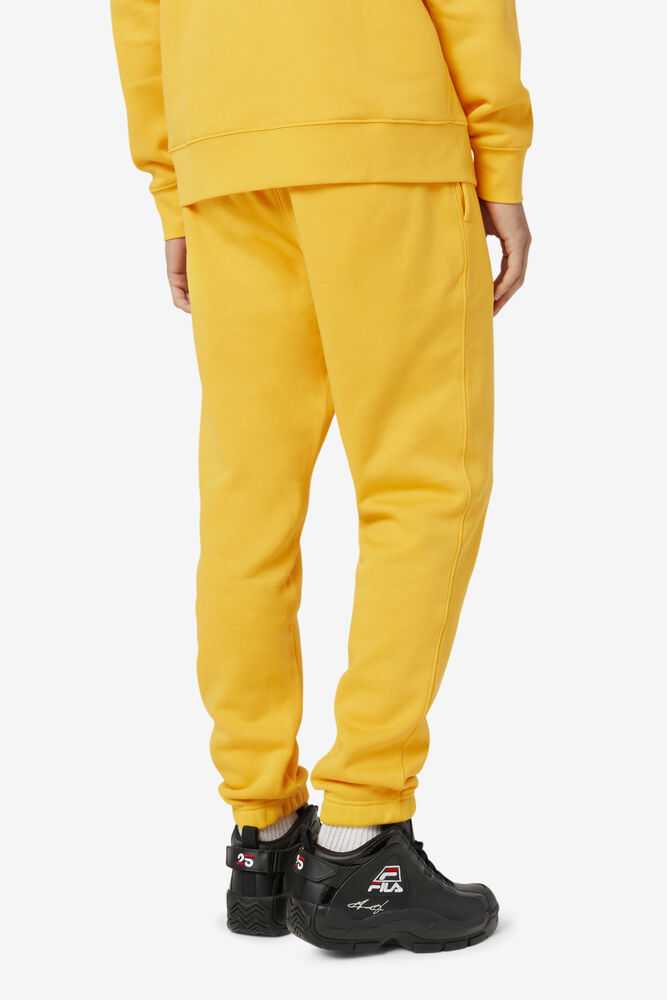 Yellow Men's FILA Garin Fleece Sweatpants | USA-301945