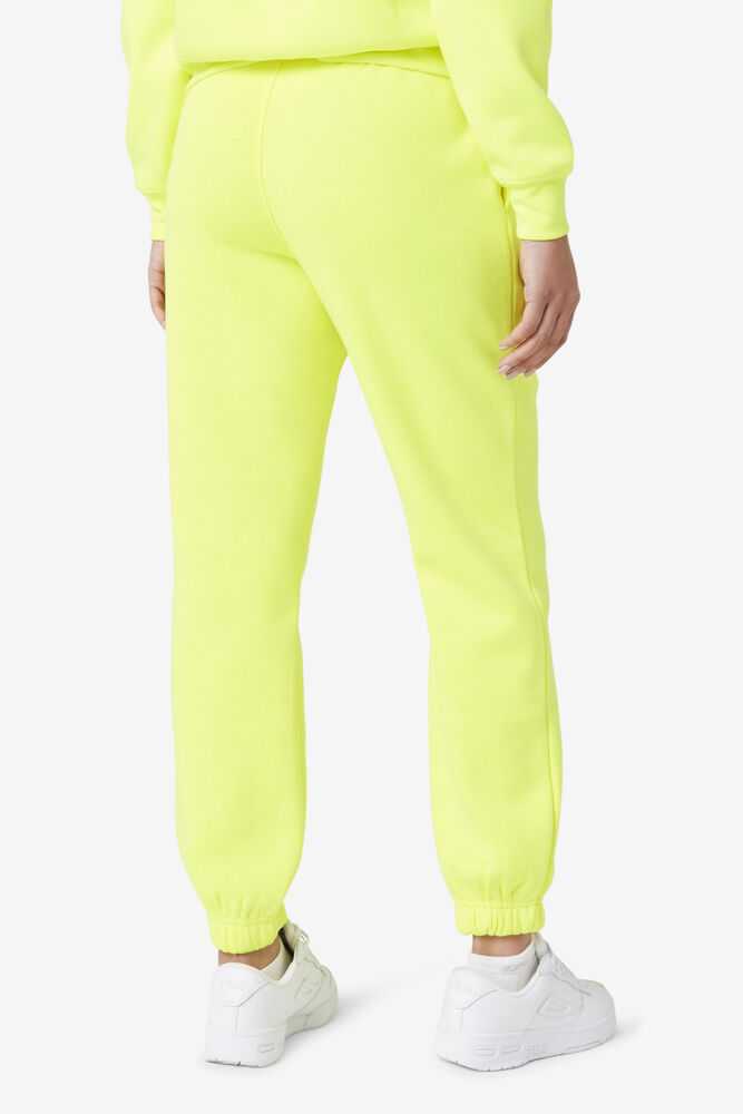 Yellow Women's FILA Lassie Fleece Joggers | USA-15553