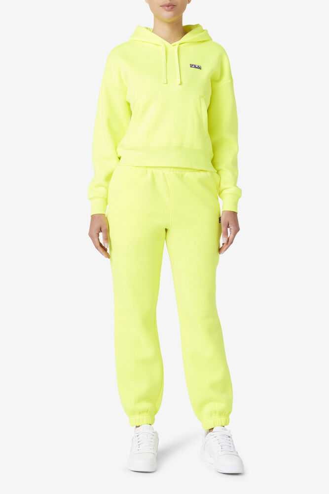 Yellow Women's FILA Lassie Fleece Joggers | USA-15553