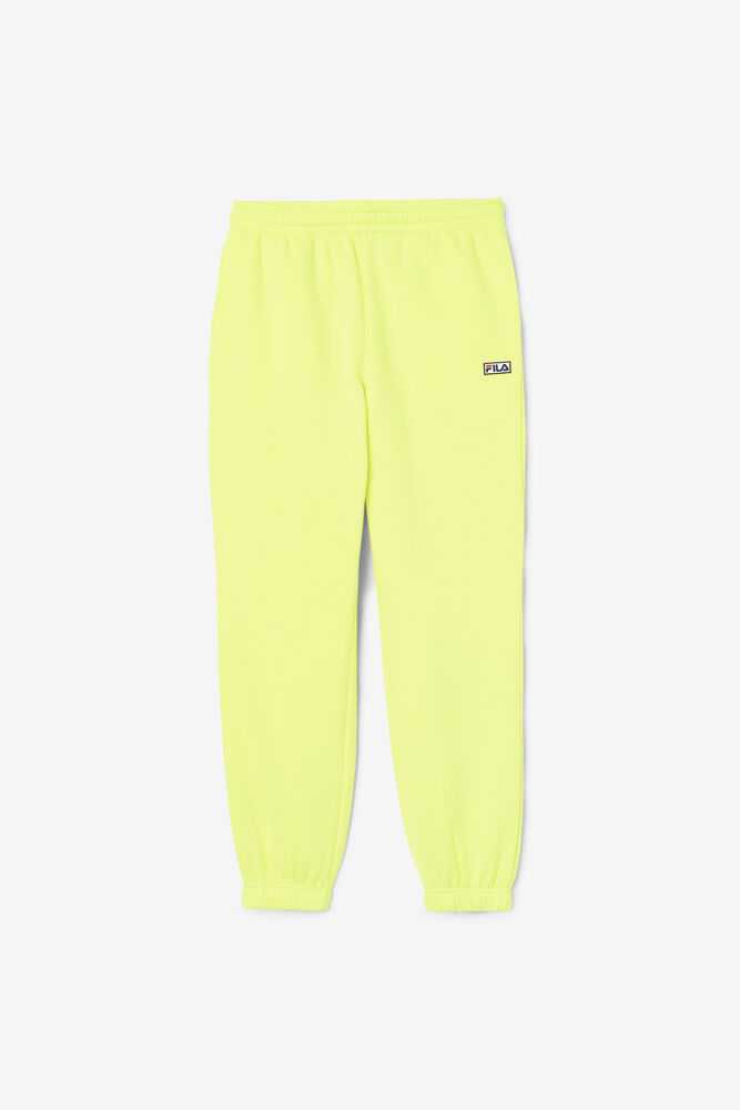 Yellow Women\'s FILA Lassie Fleece Joggers | USA-15553