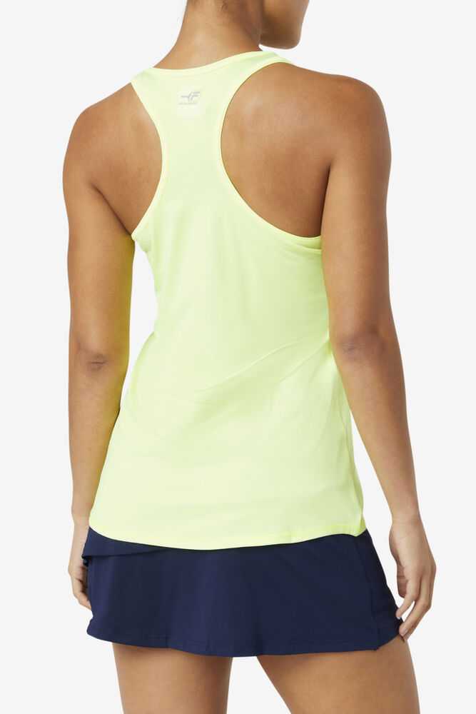 Yellow Women's FILA Pickleball Tank Top | USA-15304