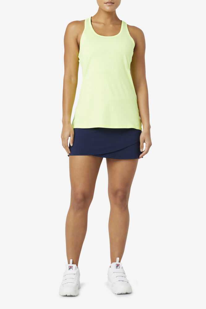 Yellow Women's FILA Pickleball Tank Top | USA-15304