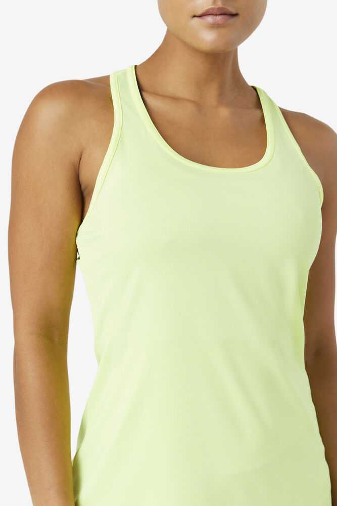 Yellow Women's FILA Pickleball Tank Top | USA-15304