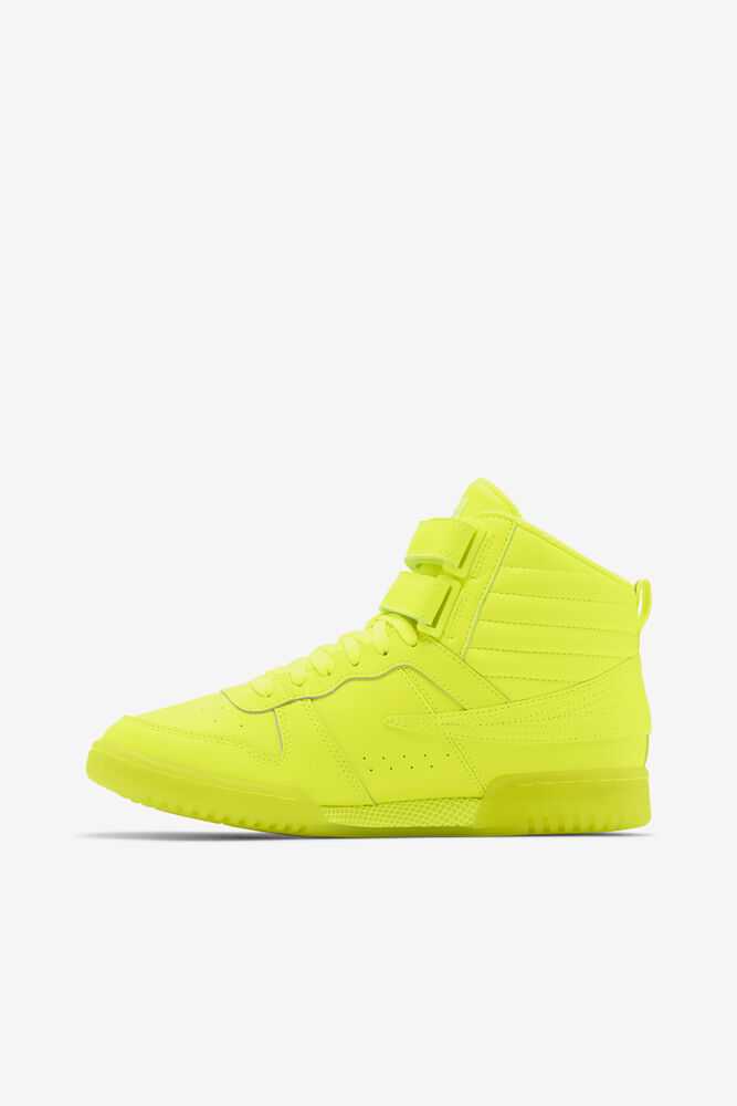 Yellow Yellow Women's FILA F-14 Sneakers | USA-15917