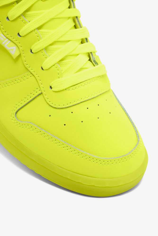 Yellow Yellow Women's FILA F-14 Sneakers | USA-15917